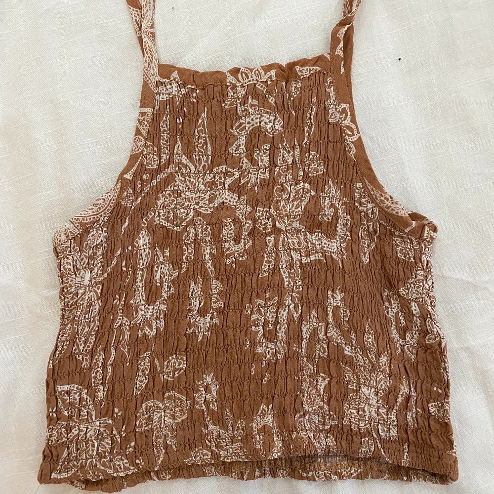 Patterned MINKPINK cropped tank